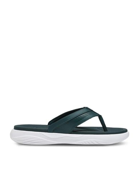 Puma Men's Softride Seave Green Terrain & Toasted Almond Flip Flops