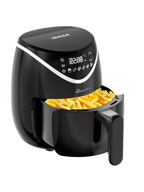 Inalsa Black ABS Plastic 1200W Nutri Fry Digital Air Fryer - (3 L)