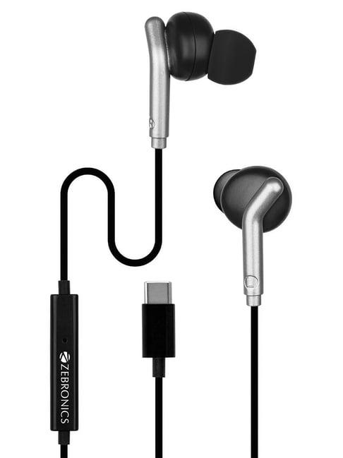 Zebronics Bro Type- C Wired Earphone - Black