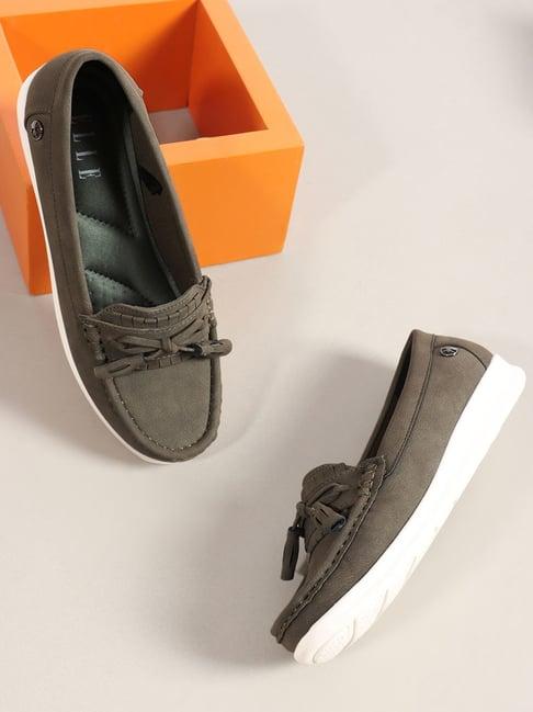 Elle Women's Olive Moccasins
