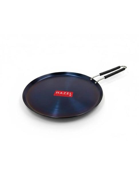 HAZEL Black Lokhand Heavy Duty Round Iron Dosa Tawa 29 cm