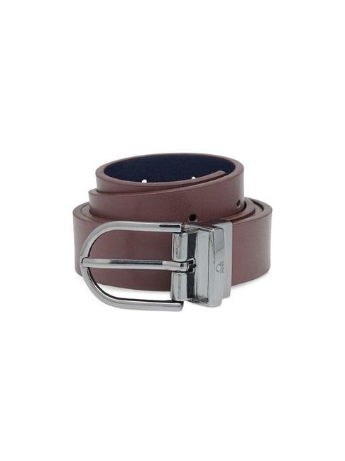 United Colors of Benetton Navy & Chocolate Bifronte Formal Belt