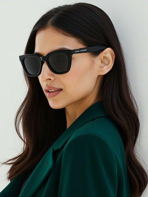 John Jacobs Grey Polarised and UV Protected Lens Cat Eye Sunglasses for Women