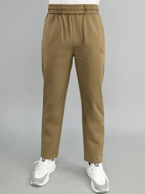 Monte Carlo Khaki Regular Solid Trackpants