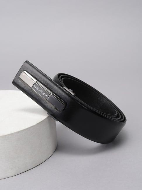Van Heusen Black Leather Formal Belt