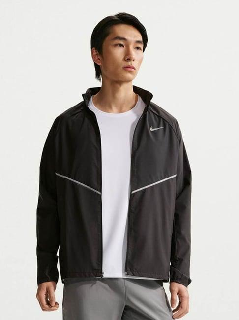 Nike Men Black Miler Regular Fit Jacket