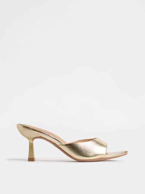 LUNA BLU by Westside Gold Heel Mules
