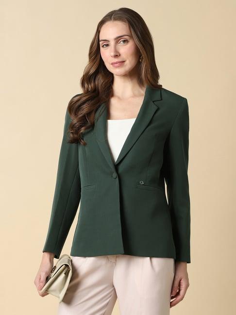 Allen Solly Women Green Blazer