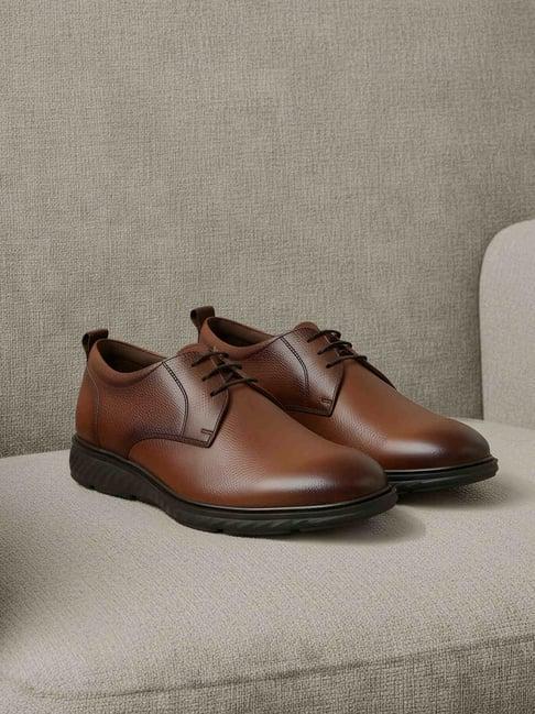 Metro Men's Tan Derby Shoes