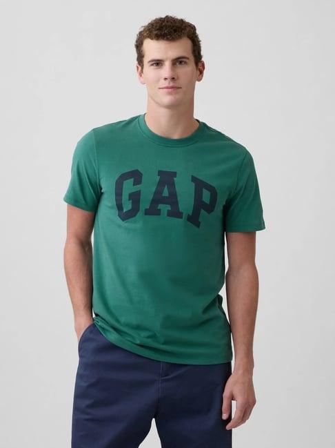 GAP Green Regular Fit Printed T-Shirt