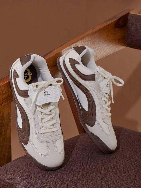 Campus Women's Highbird Off White & Pincone Sneakers