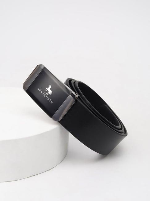 Van Heusen Black Solid Formal Belt