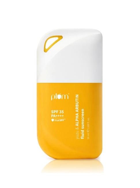 Plum Yuzu & Alpha Arbutin Fluid Sunscreen SPF 35 PA++++ - 50 ml