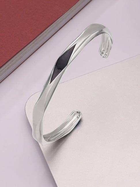 Mia by Tanishq 925 Silver Prism Edge Kada for Men