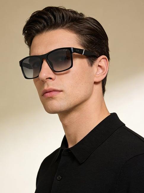 Irus Grey Square UV Protected Sunglasses for Men