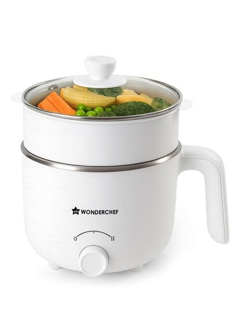 Wonderchef Luxe 600W Ivory Cook Kettle(1.2 L)