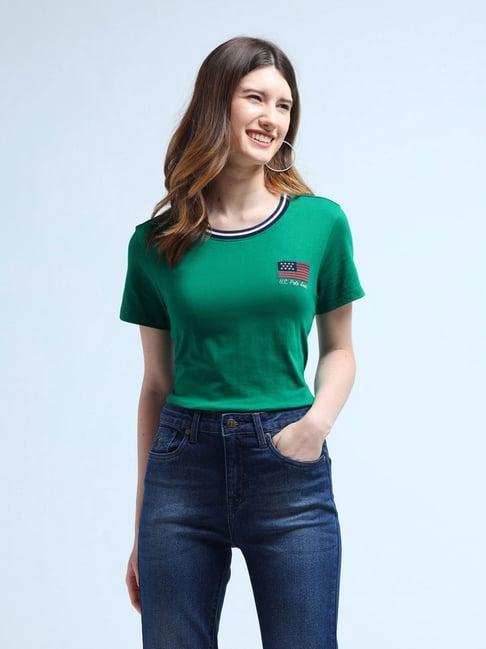 U.S. Polo Assn. Green Embroidered T-Shirt