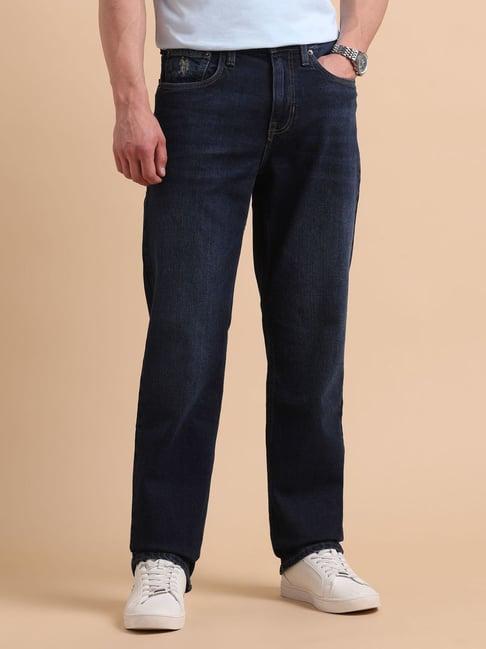 U.S. Polo Assn. Denim Co. Navy Cotton Relaxed Fit Jeans