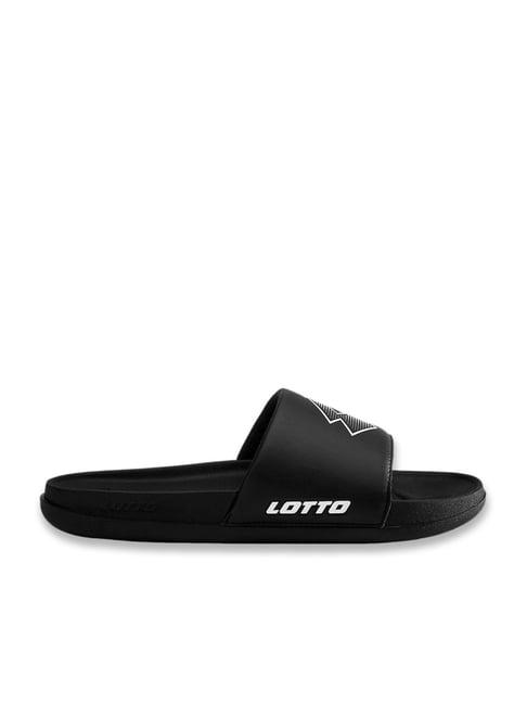 Lotto Men's Enduro Plus Black & White Slides