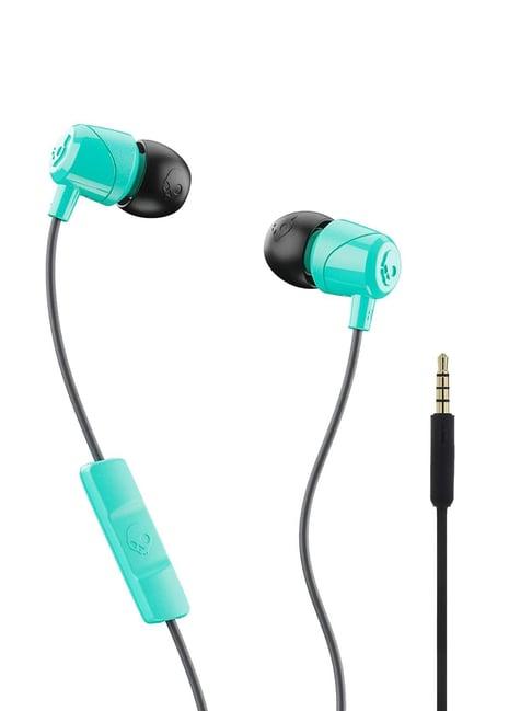 Skullcandy Jib Wired Earbuds with Mic, 3.5mm Jack, Noise Isolation - Gray Miami