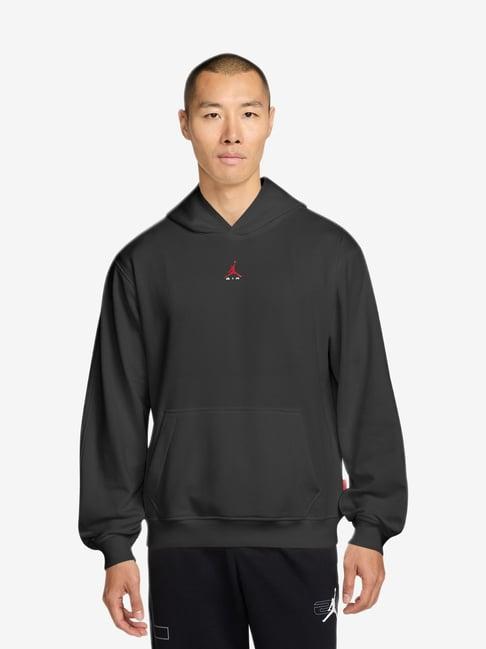 Nike Jordan Brooklyn Black Red Relaxed Fit Hoodie
