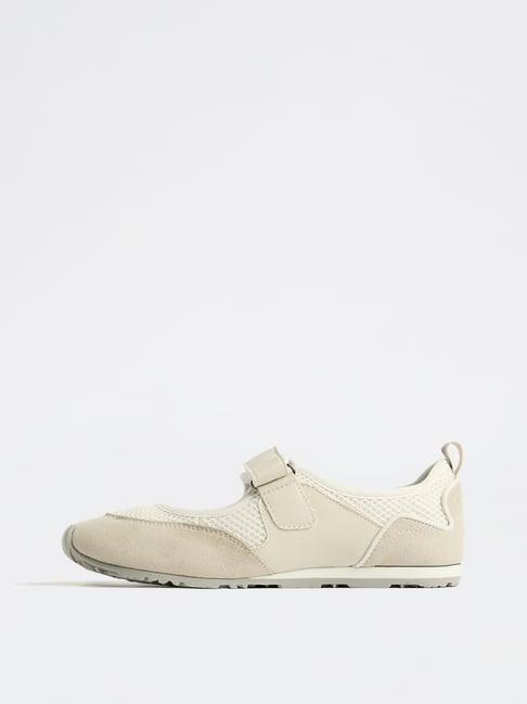 LUNA BLU by Westside Light Grey Mary Jane Shoes