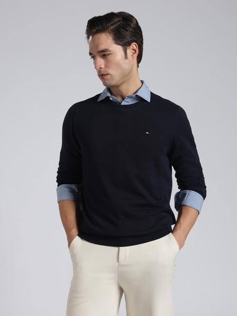 Tommy Hilfiger Navy Regular Fit Sweater