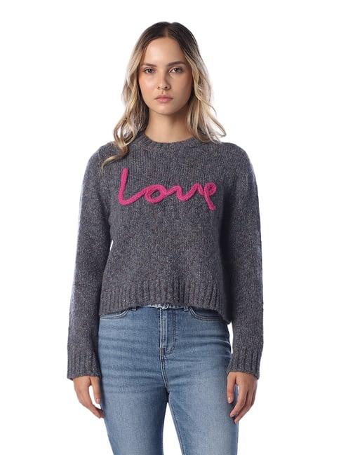 Only Grey Regular Fit Sweater