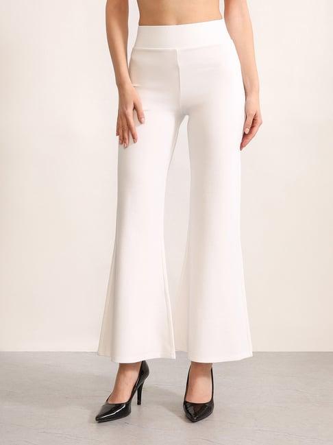 Kazo White Rayon Jeggings