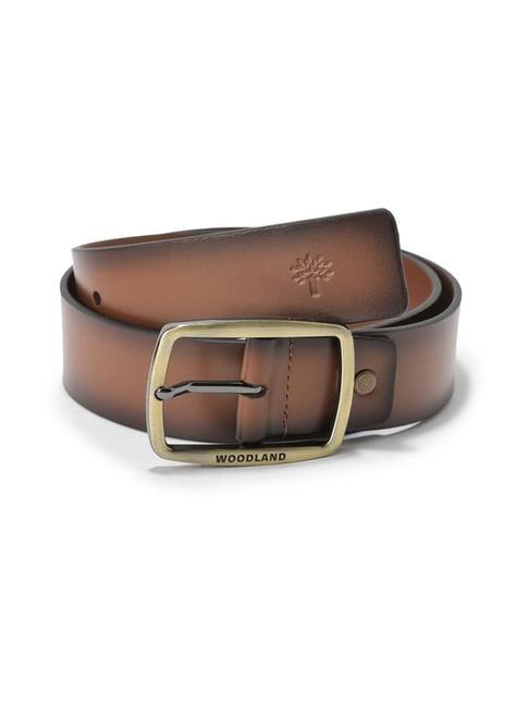 Woodland Tan Genuine Leather Casual Belt