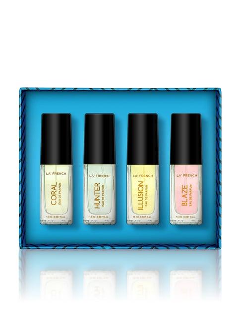 La'french Coral, Blaze, Illusion & Hunter Eau de Parfum Gift Set