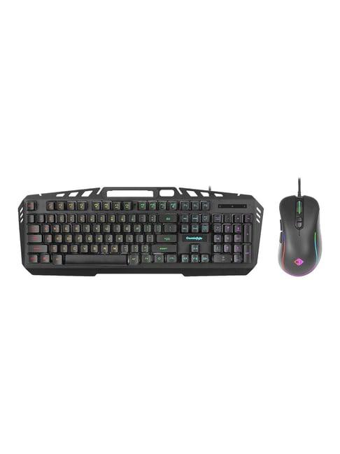 Cosmic Byte Dragon Fly RGB Gaming Keyboard and Mouse Combo with 7200 DPI Mouse Black
