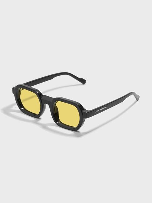 Sam And Marshall Velar Yellow UV Protection Geometric Sunglasses for Unisex
