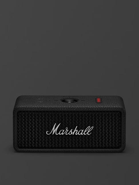 Marshall Emberton III Compact Portable Bluetooth Speaker - Black and Silver (Emberton III)