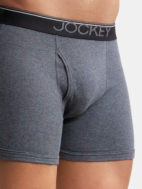 Jockey 8009 Men's Super Combed Cotton Rib Boxer Brief with Ultrasoft Waistband (Pack of 3)