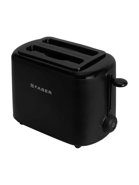 Faber 900W Timer, Cool Touch Body and Auto Cut Off 2 Slice Pop Up Toaster - Black
