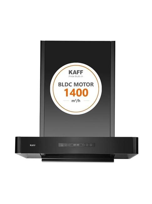 Kaff T-Shape Bldc Kitchen Chimney- Black