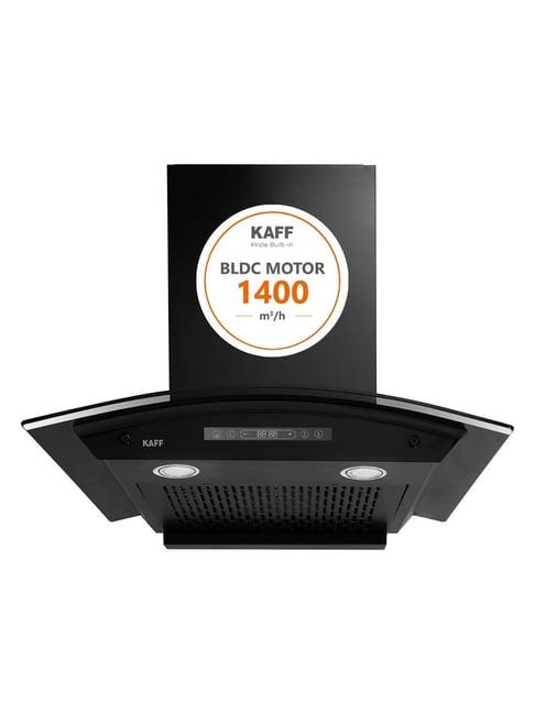 Kaff Curved Bldc Filterless Auto Clean Kitchen Chimney with Touch & Gesture Control - Black