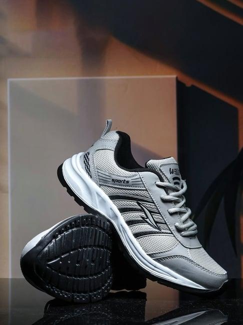 Asian Men's Wonder 25 Grey & Black Running Shoes