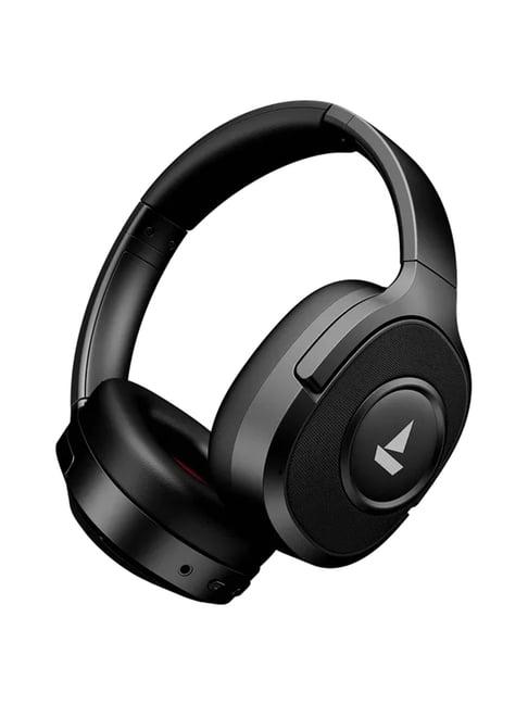Boat Rockerz Plus 550 ANC Bluetooth Over-Ear Headphones with Mic, ENx Technology - Cosmic Black