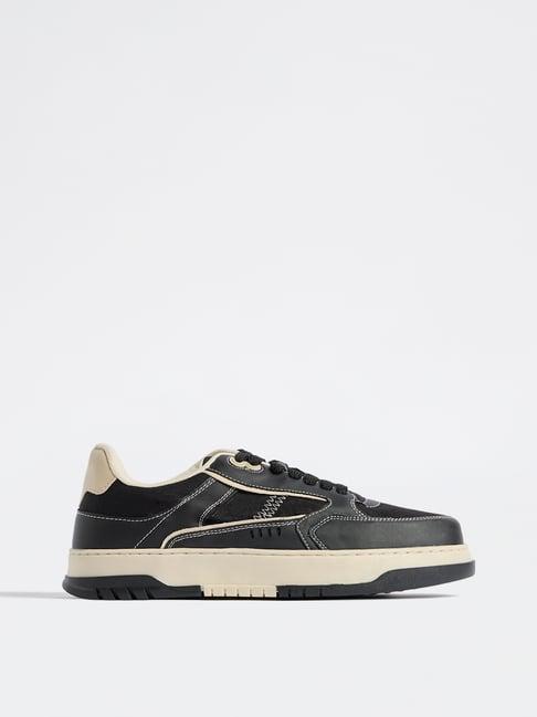 SOLEPLAY by Westside Black Lace-Up Sneakers