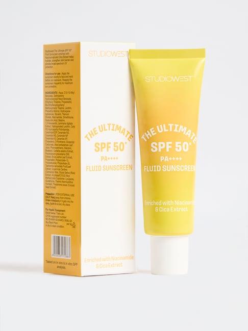 Studiowest by Westside The Ultimate Fluid Sunscreen SPF 50 PA++++ - 50gm