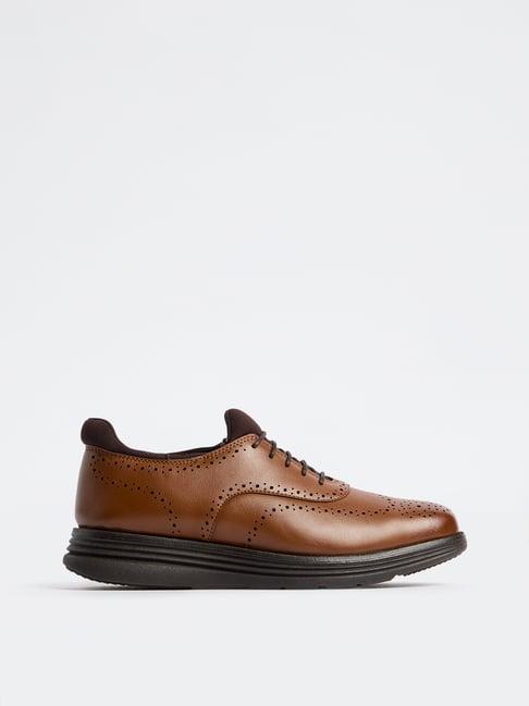 SOLEPLAY by Westside Tan Brogue Shoes