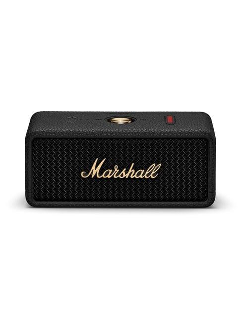 Marshall Emberton III Compact Portable Bluetooth Speaker - Black & Brass.