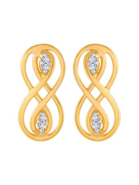 P.C. Chandra Jewellers 14 kt Gold Earrings