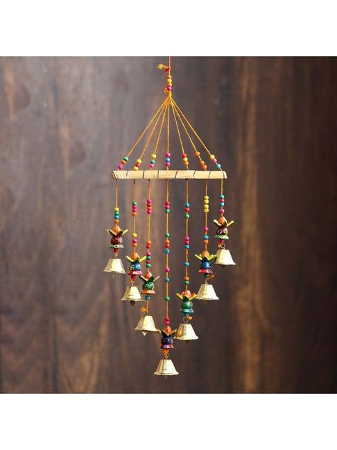 eCraftIndia Handcrafted Decorative Kalash Wall/Door/Window Hanging Bells