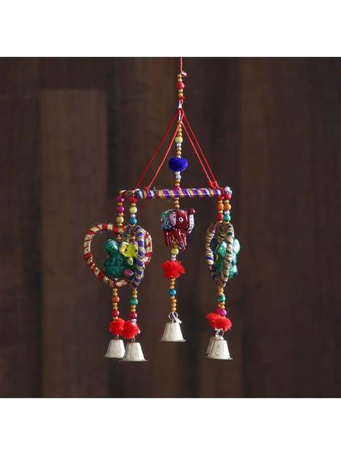 eCraftIndia Handcrafted Decorative Lord Ganesha Wall/Door/Window Hanging Bell