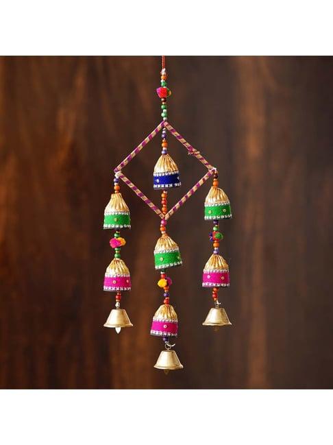 eCraftIndia Handcrafted Decorative Colorful Wall/Door/Window Hanging Bells