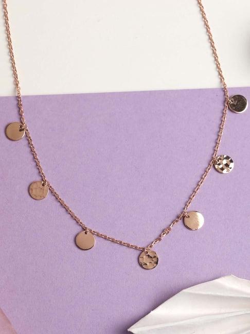 Clara 92.5 Sterling Silver Hammered Necklace for Women