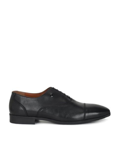Louis Philippe Men Premium Leather Breathable Anti Slip with Heel Formal Oxford Shoes